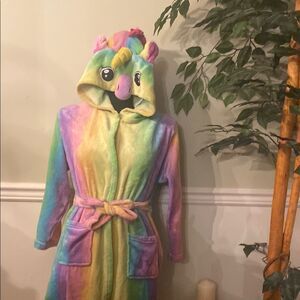Rainbow Unicorn Hooded Robe